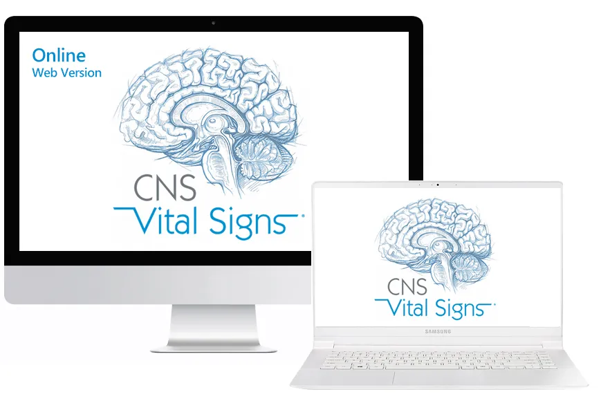 CNS Vital Signs Online Web Version on devices.